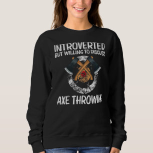 Cool Axe Throwing For Men Women Lumberjack Target Sweatshirt