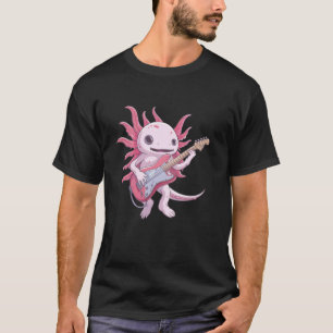 Cool Axolotl Guitar for Guitarists and Salamander T-Shirt
