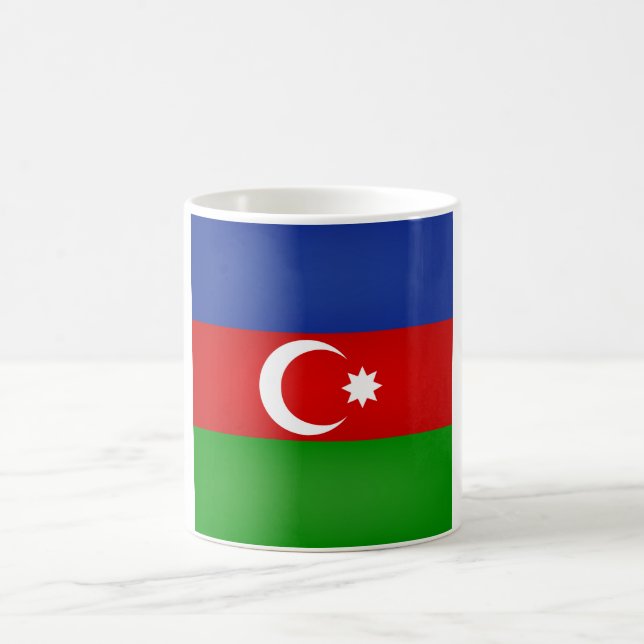 Cool Azerbaijan Flag Coffee Mug (Center)