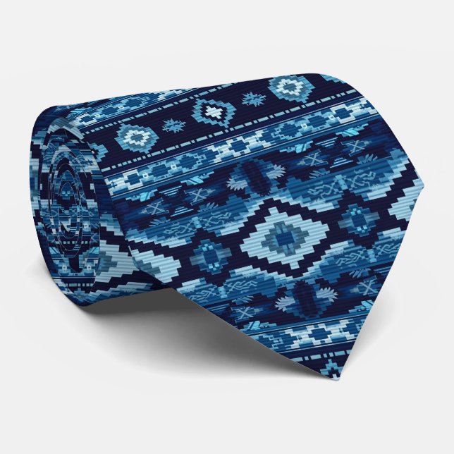 Cool Aztec tiled pattern  Tie (Rolled)