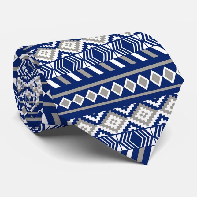 cool aztec tribal pattern neck tie (Rolled)