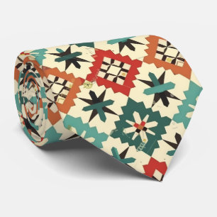 Cool Aztec Western tiled pattern  Tie