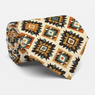 Cool Aztec Western tiled pattern  Tie