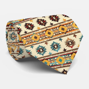 Cool Aztec Western tiled pattern  Tie