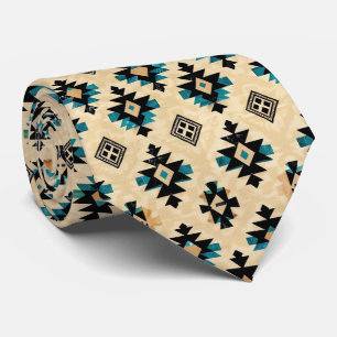 Cool Aztec Western tiled pattern  Tie