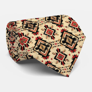 Cool Aztec Western tiled pattern  Tie