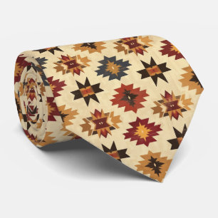 Cool Aztec Western tiled pattern Tie