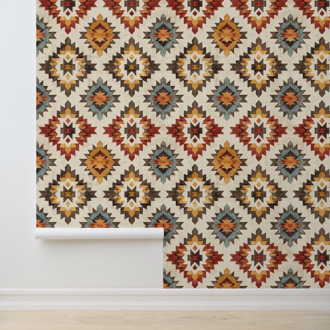 Cool Aztec Western tiled pattern  Wallpaper (Application)