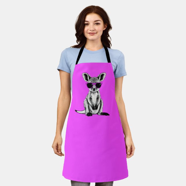 Cool Baby Kangaroo Joey  Apron (Worn)