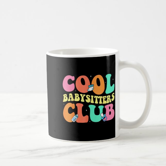 Cool Babysitters Club - Groovy Design Babysitter B Coffee Mug (Right)