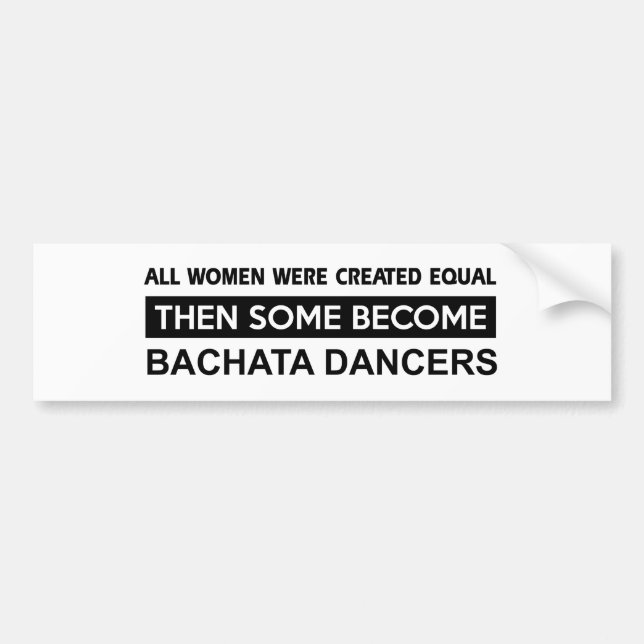 Cool Bachata Dancing designs Bumper Sticker (Front)