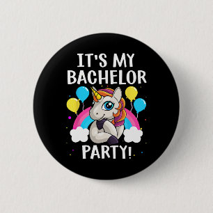 Cool Bachelor Party Art For Men Boys Groom Wedding 6 Cm Round Badge