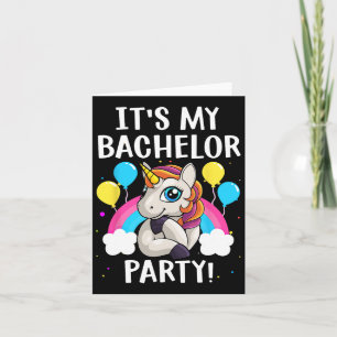 Cool Bachelor Party Art For Men Boys Groom Wedding Card