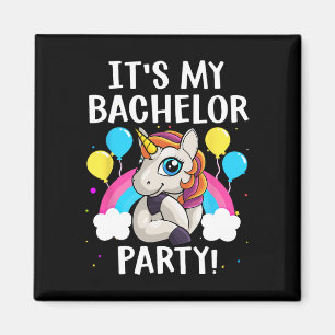 Cool Bachelor Party Art For Men Boys Groom Wedding Magnet