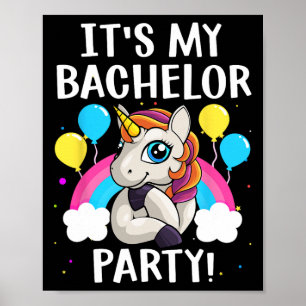 Cool Bachelor Party Art For Men Boys Groom Wedding Poster
