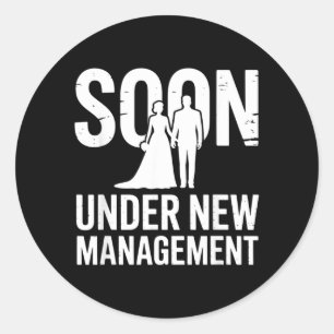 Cool Bachelor Party Design For Men Boys Groom Classic Round Sticker
