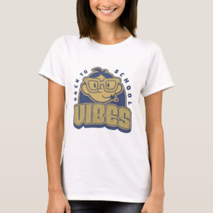 Cool Back to School Vibes Cartoon Art T-Shirt