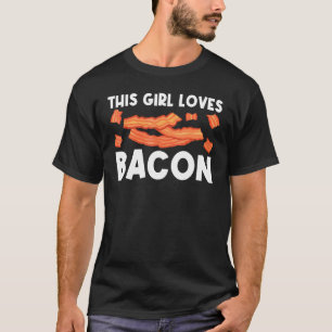 Cool Bacon Art For Girls Kid Pig Pork Strips Break T-Shirt