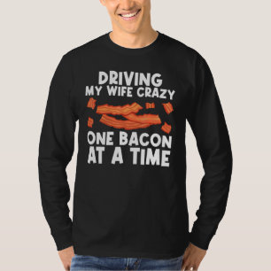 Cool Bacon Art For Men Dad Pig Pork Strips Breakfa T-Shirt