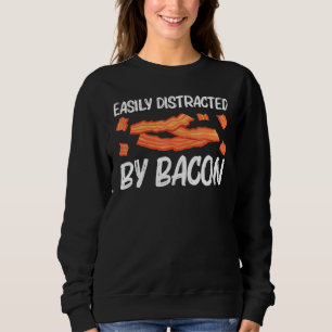 Cool Bacon Art For Men Women Pig Pork Strips Break Sweatshirt