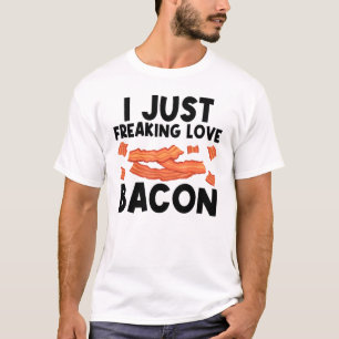 Cool Bacon Art For Men Women Pig Pork Strips Break T-Shirt