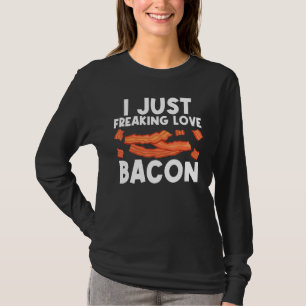 Cool Bacon Art For Men Women Pig Pork Strips Break T-Shirt