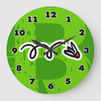 Cool badminton clock for home or club house
