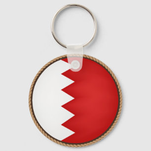 Cool Bahrain Flag Seal Key Ring