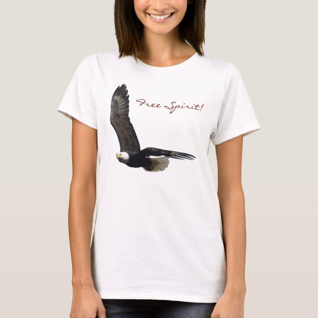 Cool Bald Eagle Wildlife Collection T-Shirt (Front)