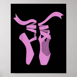 Cool Ballet Art For Women Girls Mom Ballerina Ball Poster