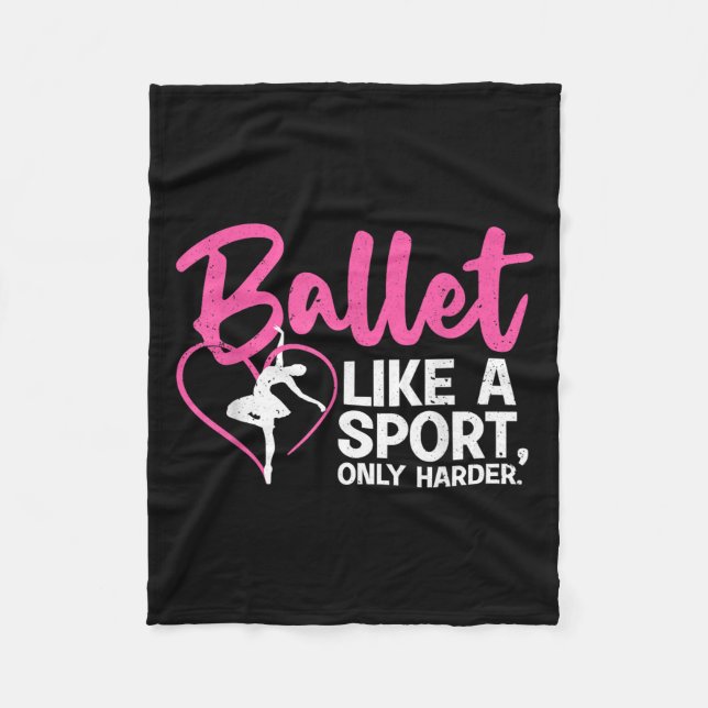 Cool Ballet Dance Art For Women Men Ballet Dancer  Fleece Blanket (Front)