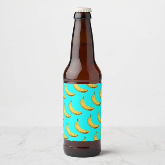 Cool banana beer bottle label (Front)