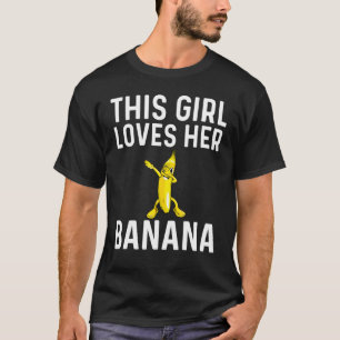Cool Banana For Girls Kid Dabbing Yellow Sweet Tro T-Shirt