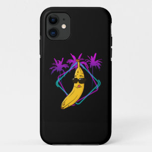 Cool banana party retro iPhone 11 case