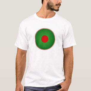 Cool Bangladesh Flag Seal T-Shirt