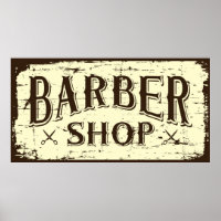 cool Barber shop business retro vintage