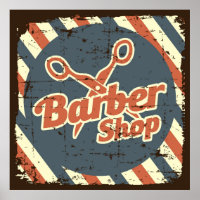 cool Barber shop business retro vintage