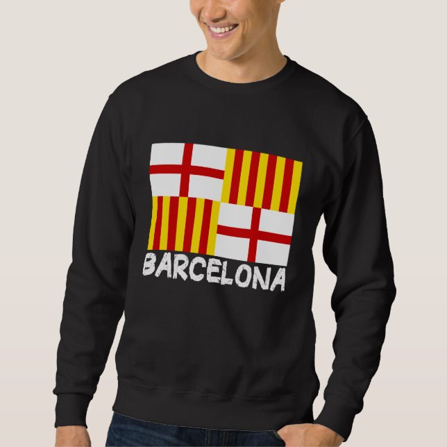 Cool Barcelona Flag Sweatshirt (Front)