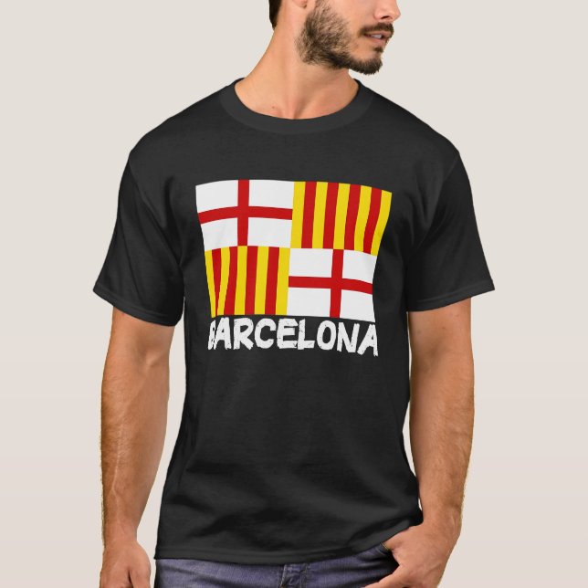 Cool Barcelona Flag T-Shirt (Front)