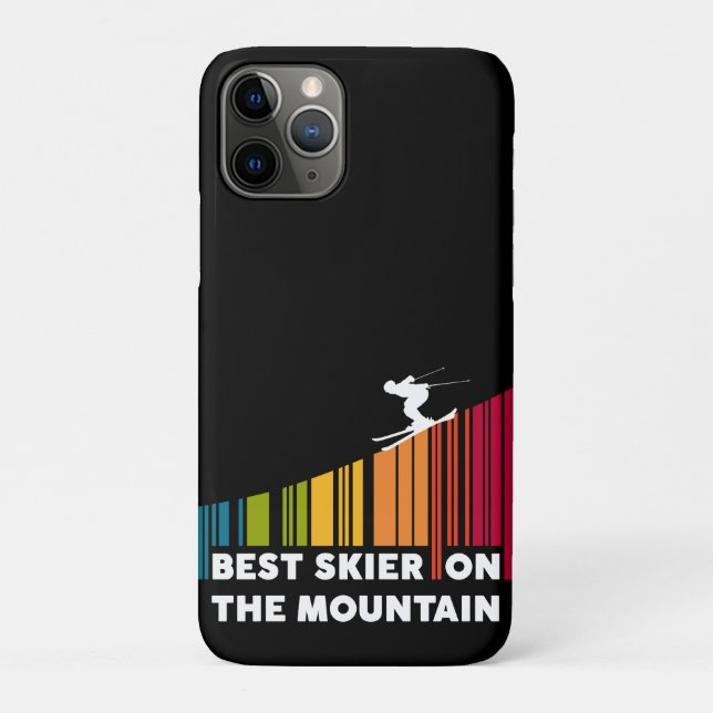 Cool Barcode Design Best Skier On The Mountain  Case-Mate iPhone Case (Back)