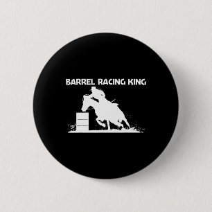 Cool Barrel Racing Art For Men Dad Horseback Ridin 6 Cm Round Badge