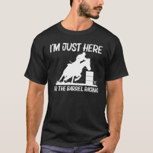 Cool Barrel Racing Art For Men Women Horseback Rid T-Shirt