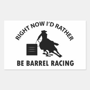 Cool BARREL RACING designs Rectangular Sticker