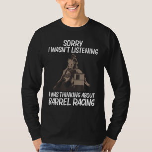 Cool Barrel Racing For Men Women Racer Cowgirl Hor T-Shirt