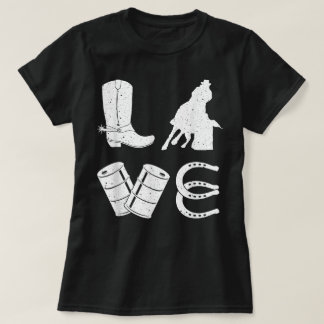 Cool Barrel Racing Gift Women Girls Rodeo Show T-Shirt