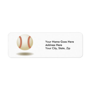 Cool Baseball Emblem Return Address Label