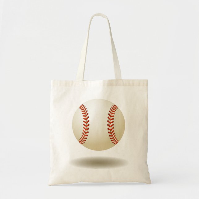 Cool Baseball Emblem Tote Bag (Front)