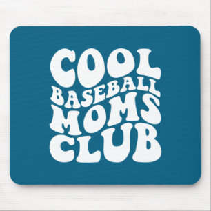 Cool Baseball Moms Club Graphic Art Mouse Pad