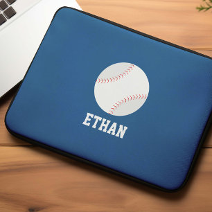 Cool Baseball Personalised Kids Laptop Sleeve