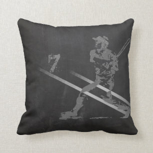 Cool Baseball Player Personalised Cushion